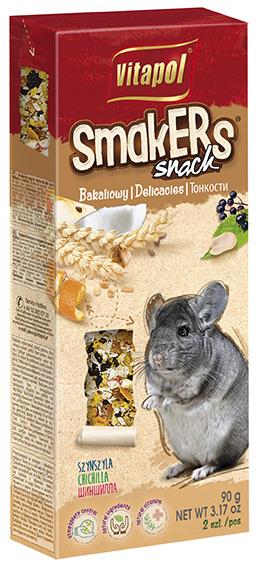 Vitapol Smakers su džiovintais vaisiais ir riešutais skanėstas šinšiloms 90g
