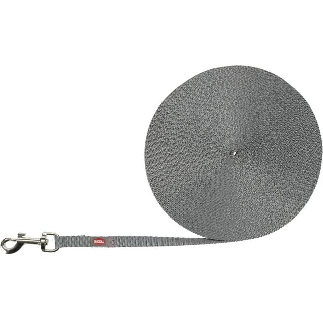 TRIXIE Tracking pavadys, lengvas, XS-S 15 m/10 mm, grafito