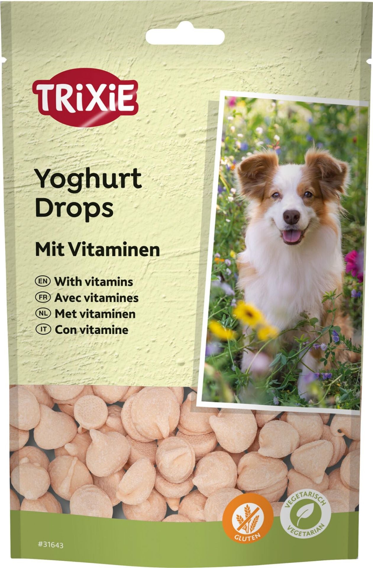 Trixie Vitamin Drops, jogurto skonio vitaminų lašeliai, 200g