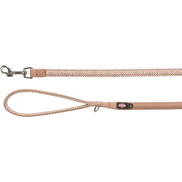 Trixie Premium pavadys, su neoprenu XS-S 1.2m/15mm, šv. deim./karamelė