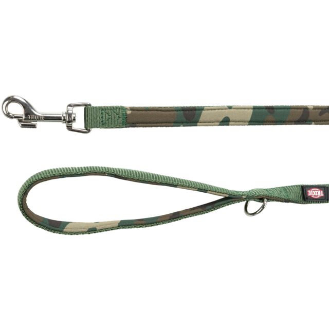 Trixie Premium pavadys, su neoprenu L-XL 1m/25mm, kamufl./miško