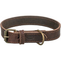 Trixie Rustic rieb. odos antkaklis, S-M 34-40cm/25mm, tams. rudas