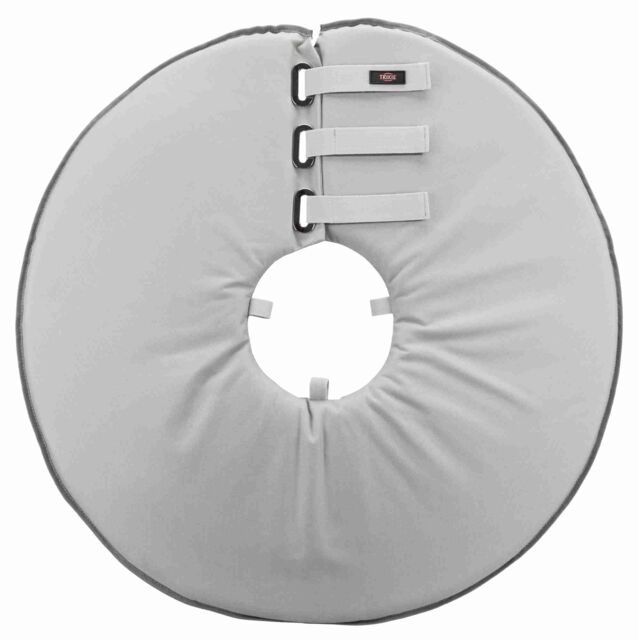 Trixie Apsauginė apykaklė, poliesteris/putplastis, L-XL: 53-56 cm/27 cm, pilka