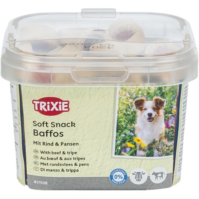Trixie Skanėstai šunims Soft Snack Baffos su jautiena, žarnokais, 140 g
