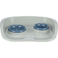 Trixie Dubenėlių kompl. su padėklu, plastikas, 0.25 l/9cm, 0.3 l/11cm 46x11x30cm pilka/įv.