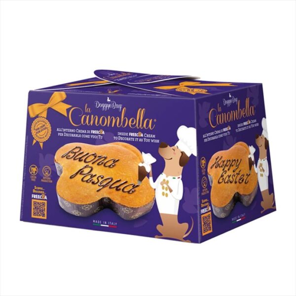 DoggyeBag LA CANOMBELLA su FREECOA kremu, dekoruojamas 14x10x4cm 120+25 g