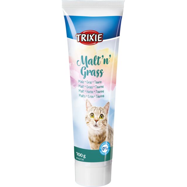 Trixie Malt'n'Grass Anti hairball pasta virškinimui, 100g