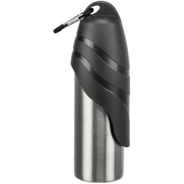 Trixie Gertuvė butelis su dubenėliu, nerūd. plienas/plastikas, 0.75 l