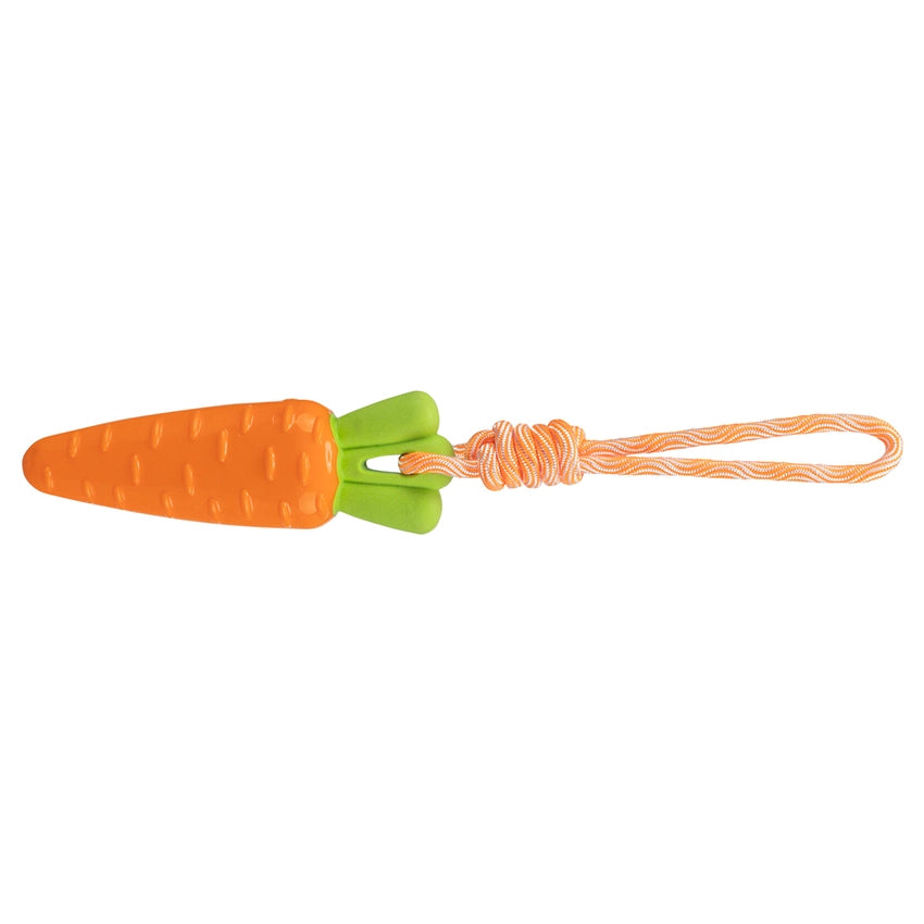 Trixie Žaislas šuniui Morka ant virvės, TPR, 20 cm/39 cm