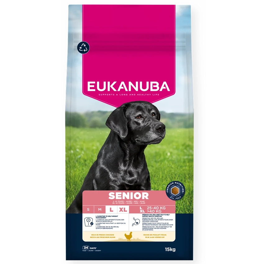 Eukanuba Dog Senior (virš 9 m.) L/XL breeds 15 kg