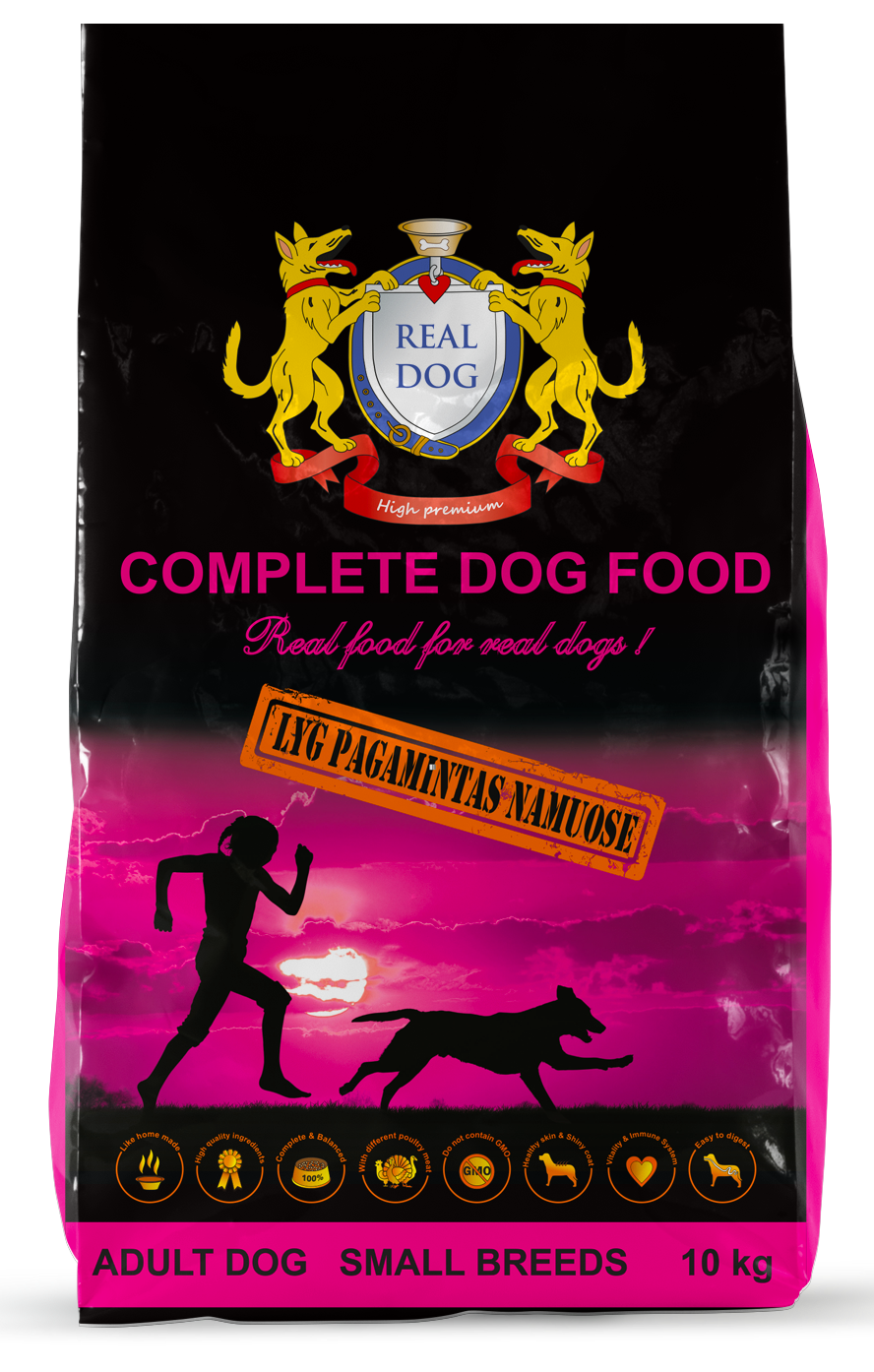 Real Dog small breeds visavertis pašaras mažų veislių suaugusiems šunims su vištiena 10kg