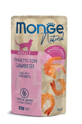 Monge Natural kons. pašaras suaugusioms katėms tuno kąsneliai su krevetėmis želėje 80g