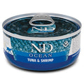 FARMINA N&D OCEAN - CAT Wet Tuna&Shrimp ADULT 70 g