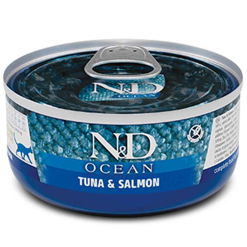 FARMINA N&D OCEAN - CAT Wet Tuna&Salmon ADULT 70 g