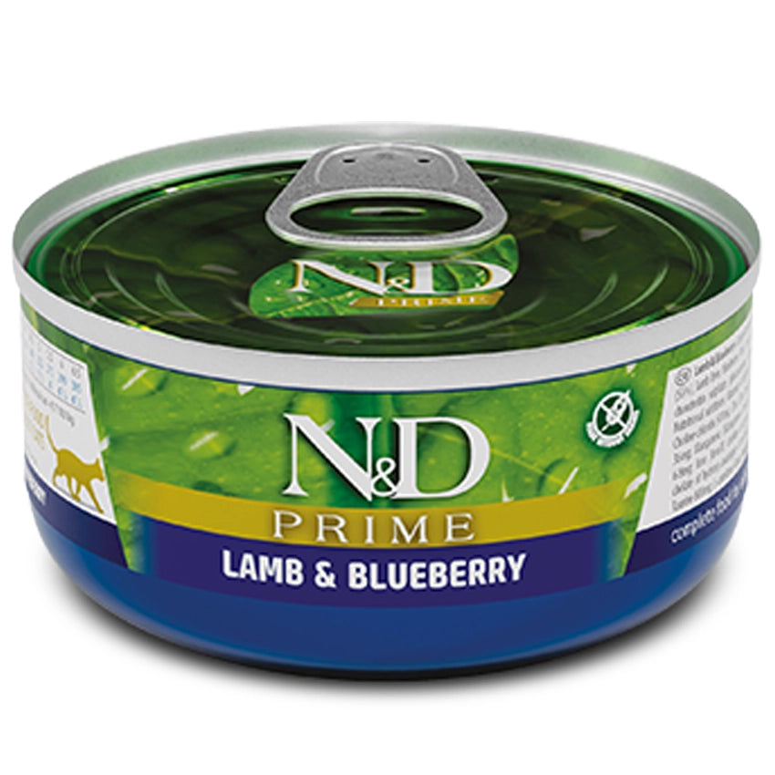 FARMINA N&D PRIME - CAT Wet Lamb&Blueberry ADULT 70 g