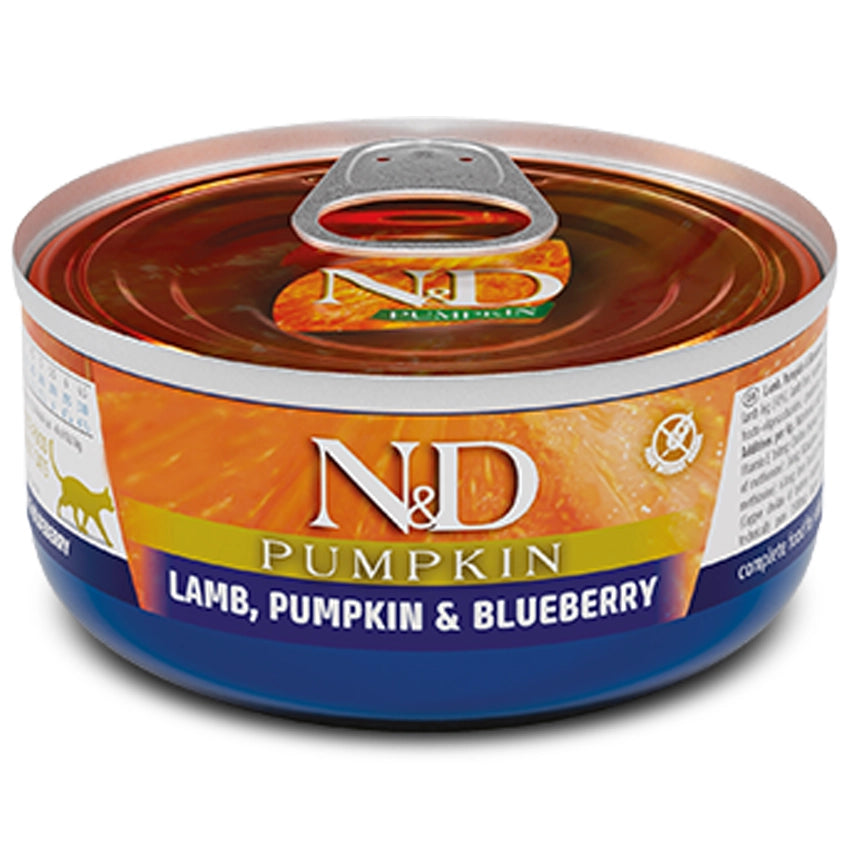 FARMINA N&D PUMPKIN - CAT Wet Lamb Pumpkin&Blueberry ADULT 70 g