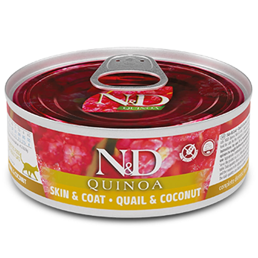 FARMINA N&D QUINOA - CAT Wet Quail&Coconut ADULT 80 g