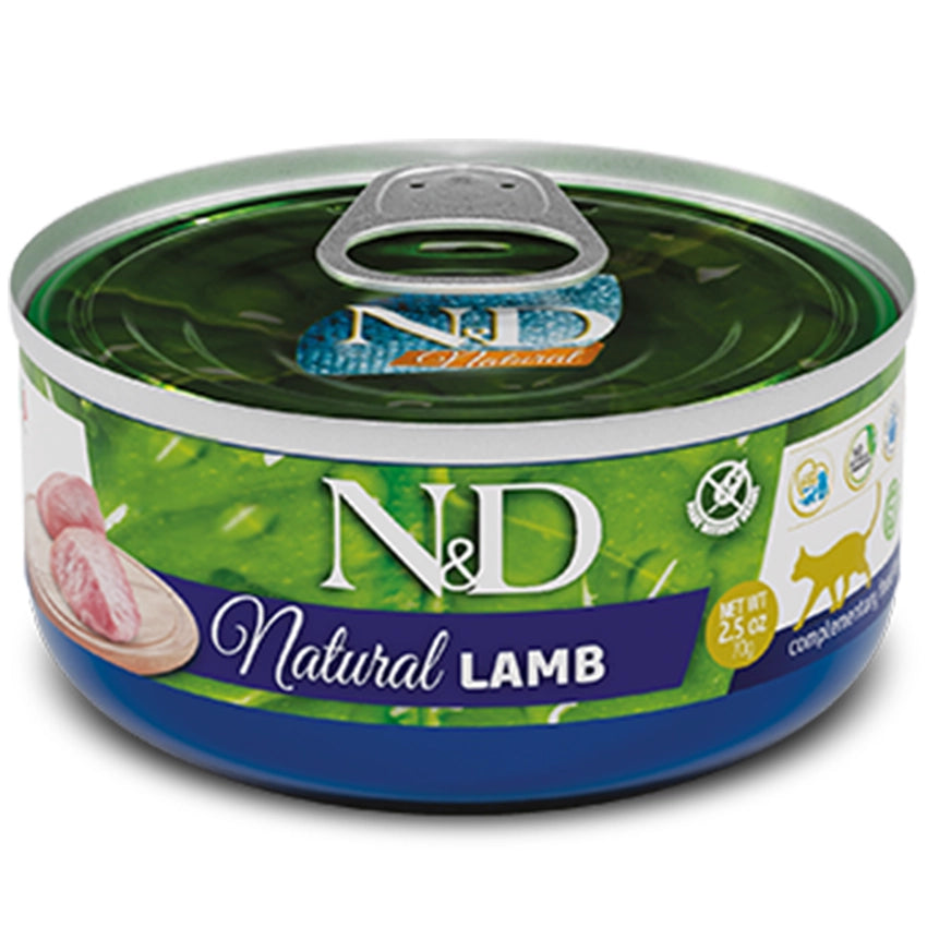 FARMINA N&D NATURAL - CAT Wet Lamb ADULT 70 g